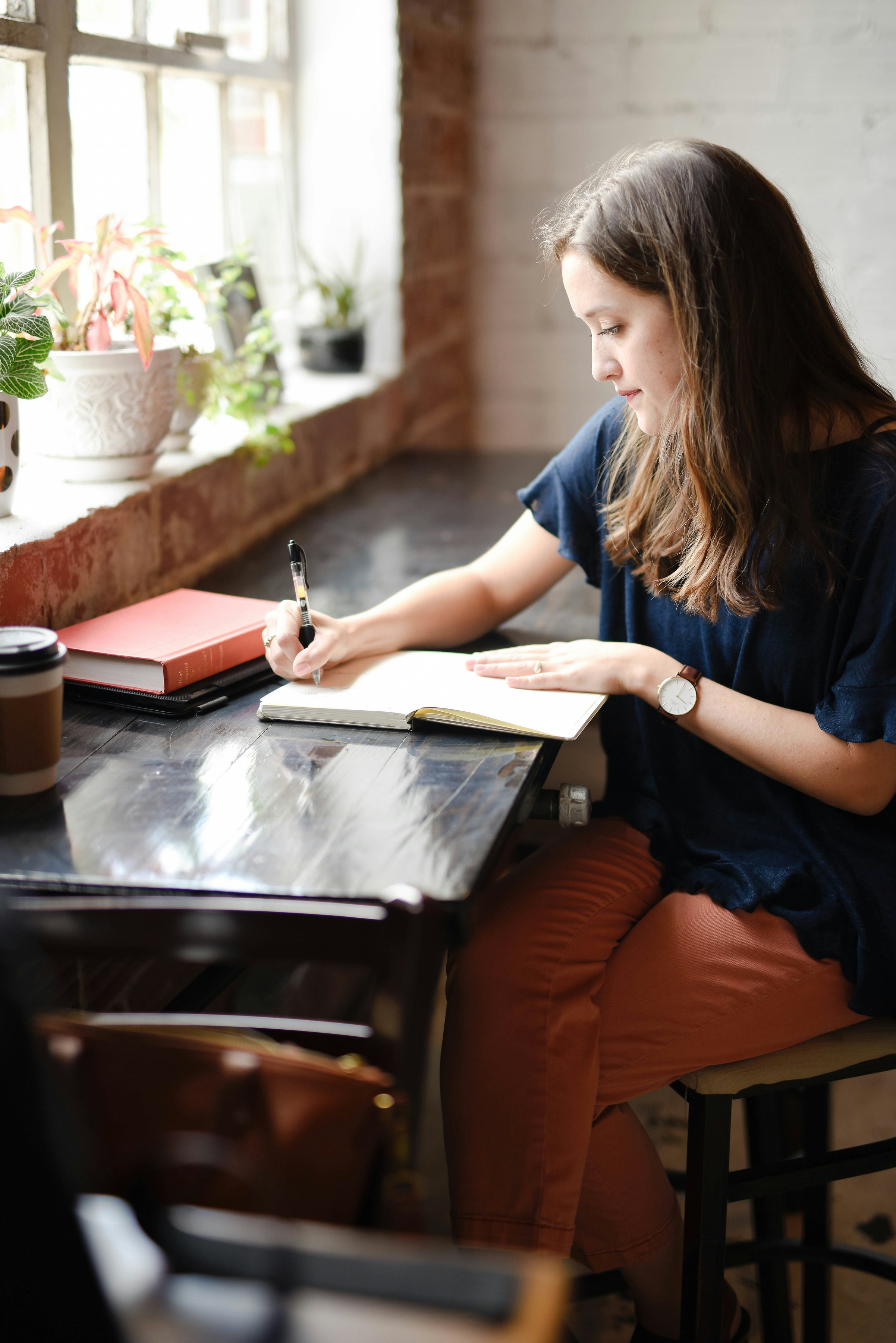 Author writing